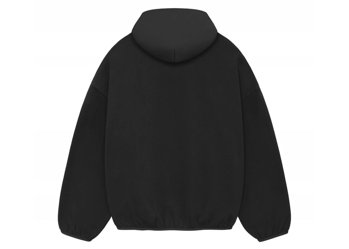 Fear Of God Essentials Hoodie Black Nylon Fleece (SS24)