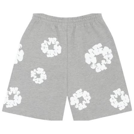 Denim Tears Cotton Wreath Shorts Grey