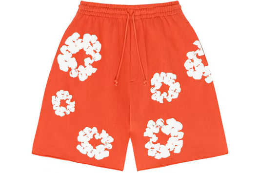 Denim Tears Cotton Wreath Shorts Orange