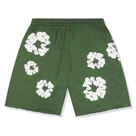 Denim Tears Cotton Wreath Shorts Green