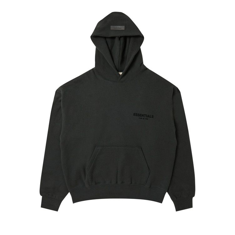 Fear of God Essentials Pullover Hoodie (FW22) Stretch Limo Black
