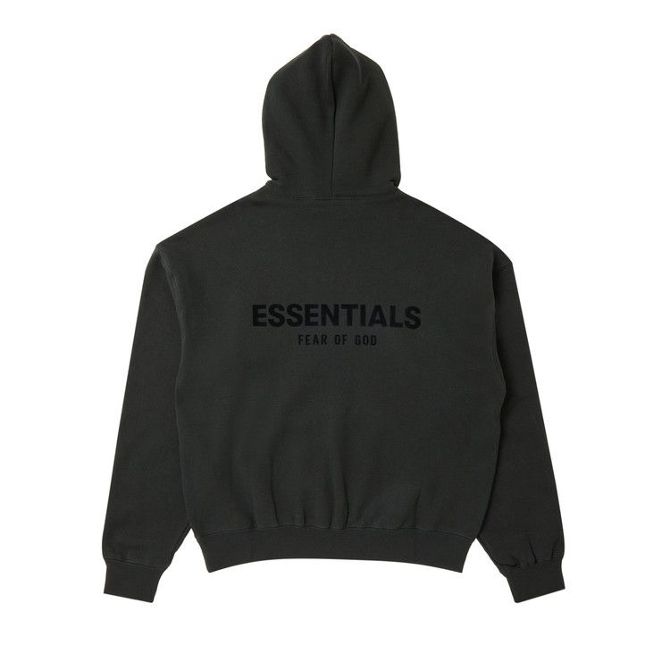 Fear of God Essentials Pullover Hoodie (FW22) Stretch Limo Black