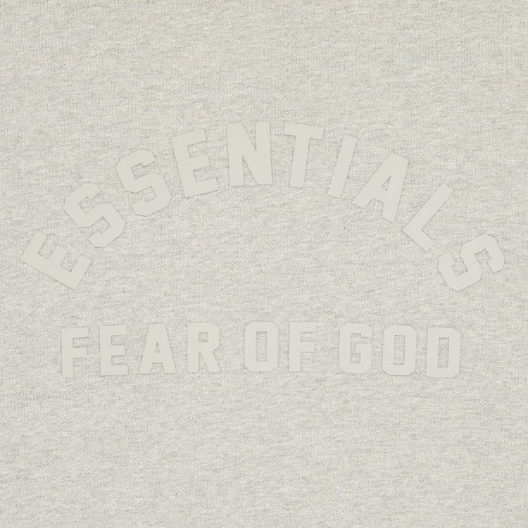 Fear Of God Essentials Hoodie Dark Heather Oatmeal/Garden Yellow Nylon Fleece (FW23)